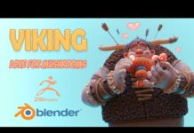 ZBrush | Blender VIKING LOVES MUSHROOMS 3d model quick speedsculpt + presentation