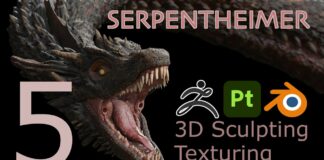 Serpentheimer Part 5 H.E.A.D #zbrush #blender #painter