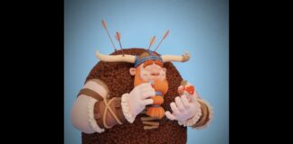 VIKING LOVES MUSHROOMS #zbrush #blender #3d #sculpting #shorts #viking #mushrooms