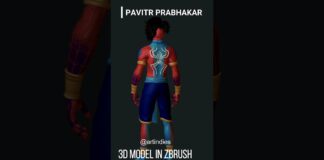 #spidermanacrossthespiderverse2023 #zbrush #artindies #pavitrprabhakar #zbrush2023 #shorts