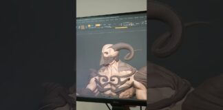 god of darkness #blender #3dprinting #digitalsculpt #zbrush #animation #gaming #viral