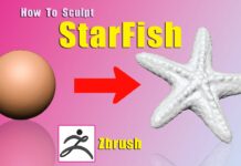 StarFish | Sculpting in #zbrush