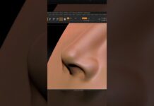 How to make a 3D nose | 3d nose create in zbrush