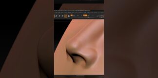 How to make a 3D nose | 3d nose create in zbrush