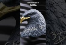 Eagle 3D sculpt for 3D printing #3dsculpt #3dart #zbrush #eagle