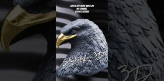 Eagle 3D sculpt for 3D printing #3dsculpt #3dart #zbrush #eagle