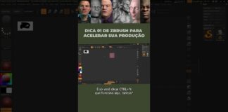 Dica surpreendente de Zbrush para impulsionar sua produção #shorts #3d #zbrushtutorial #zbrush