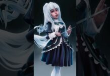 Goth girl character sculpt in zBrush #art #zbrush #арт #диджиталарт #рисование #artist #творчество