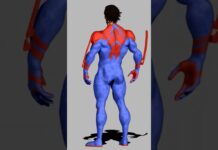 Spiderman 2099/Miguel O’Hara sculpt 🕷🕸 #zbrush #zbrushsculpt #marvel #spiderman #3d #marvelstudios