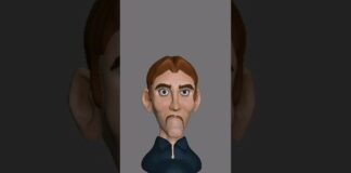 Zbrush sculpting Process 3D Character for animation #shorts #zbrush #3d ##digitalsculpt