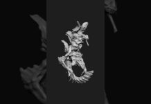 3D Modeling | com4_0169 | Zbrush Timelapse | #zbrush #3dmodeling #3d #character #creature #shorts