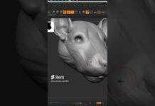 Sculpt Lion in zbrush #art #zbrush #sculpture #3d