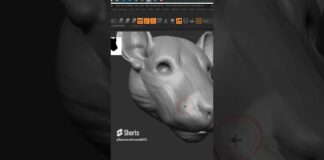 Sculpt Lion in zbrush #art #zbrush #sculpture #3d