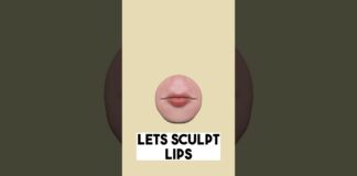 LIPS👄(TimeLapsed) #shorts #nomad #zbrush #blender #Maya