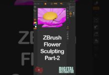 Sculping of Rose in ZBrush #3dmodeling #sculpting #shortvideo