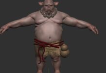 猪八戒 – first sculpt in zbrush