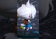 Shirakami Fubuki Chibi Toy Turntable #blender #animation #sculpt #cartoon #zbrush #hololive #3dart