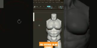#fitness #humananatomy #zbrush #3dart #humanbody #pixologic #3dmodeling #tutorial #sculpture