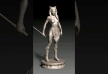 Ahsoka Tano for 3D printing #3dprinting #zbrush #cartoon #starwars #darthvader #mandalorian #grogu