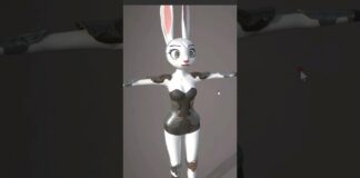 토끼 3D 캐릭터 모델링 과정 – Zbrush, Substance Painter #3dcharacter