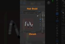 Hair Braid In Zbrush #tutorial #female #zsphere