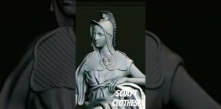 Sculpt cloths inside zbrush #charactermodeling #zbrush #3dprinting #blender #pixologic #clothsculpt