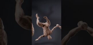 Speed sculpt anatomy | gesture practice. #zbrush #sculpt #digitalsculpt #anatomy #eyesoflamia #art