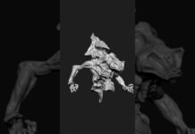3D Modeling | com4_0159 | Zbrush Timelapse | #zbrush #3dmodeling #3d #character #creature #shorts