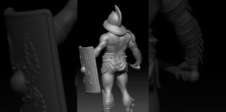 gladiator digital sculpt #zbrush ##zbrushart #rome #roman #gladiator