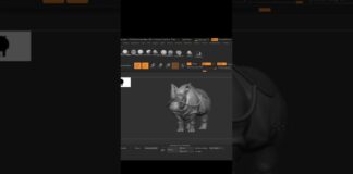 Rhino sculpting in zbrush #creatures #sculptingtechniques #zbrush #3dmodel #howtosculptinzbrush