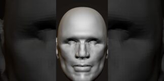 Zbrush head sculpt with expression #digitalart #zbrush #3dsculpting #anatomy #blender