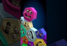 Rolling Through Polygonia – Heptagoonies18and Pentagoonies Unite #animation #3danimation #zbrush