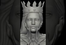 Strange girl #3d_modeling #reels #zbrush #zbrushsculpting #3danimation #photoshop #artist