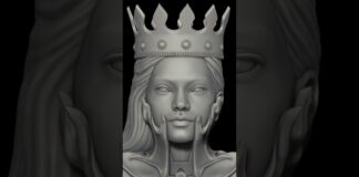 Strange girl #3d_modeling #reels #zbrush #zbrushsculpting #3danimation #photoshop #artist