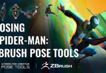 Swing Across the Spider Verse with a ZBrush Pose Spin Through Character Creator