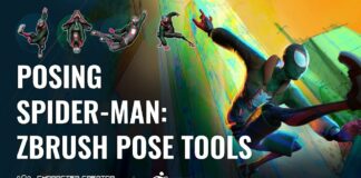 Swing Across the Spider Verse with a ZBrush Pose Spin Through Character Creator