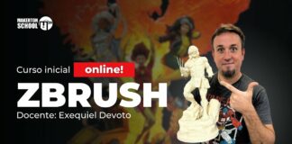 Aprendé a usar Zbrush, el software de escultura y pintura digital estándar líder en la industria.