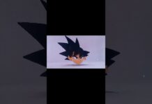 #shorts #3d #blender #zbrush #dragonball #goku modelagem 3d de goku