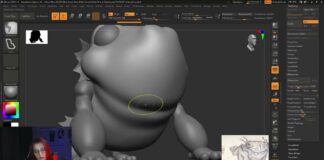 Скульпт жабы. Этап #2 (Zbrush)