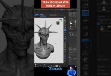 Master with Transpose Master Zplugin in #zbrush