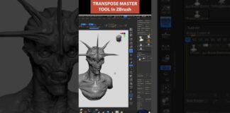 Master with Transpose Master Zplugin in #zbrush