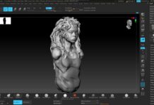 Sculpting girl portrait on Zbrush (timelaps + turntable preview)