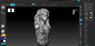 Sculpting girl portrait on Zbrush (timelaps + turntable preview)