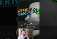 👃 Effortless NOSE Sculpting: ZBrush Trick Revealed 🖌️