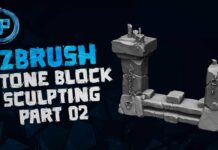 Zbrush Stone Block Sculping Part 02