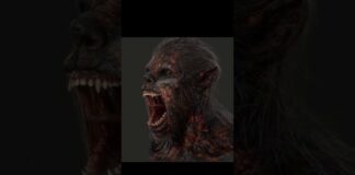 Realistic werewolf transformation by ishi_maya(twitter) #vfx #ue5 #3danimation #zbrush #b3d