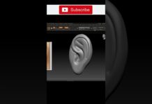 How to create an ear in Zbrush | How to convert image to 3d | Zbrush creating for CNC