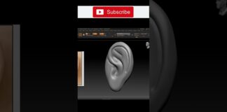 How to create an ear in Zbrush | How to convert image to 3d | Zbrush creating for CNC
