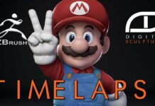 Zbrush Time Lapse – Sculpting Mario