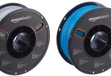 AmazonBasics 3D printer filament PLA PETG & ABS now available on Amazon.com